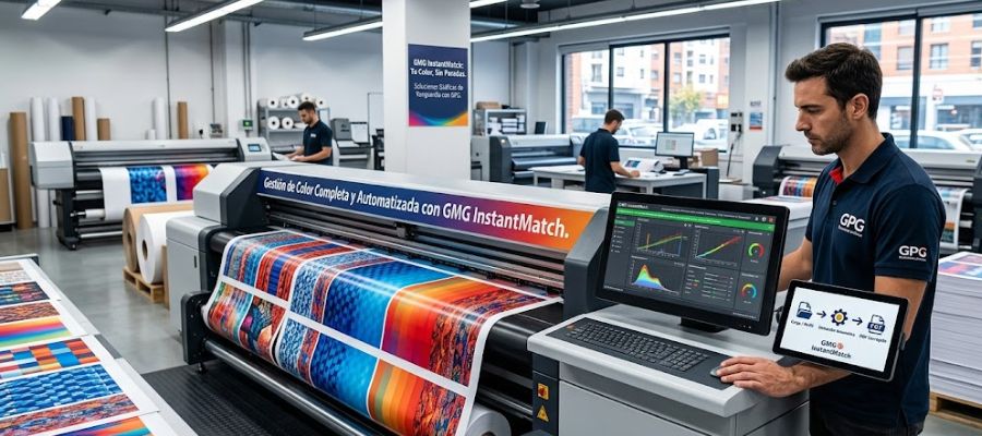 GMG InstantMatch, gestión de color completa, automatizada y sin interrupciones